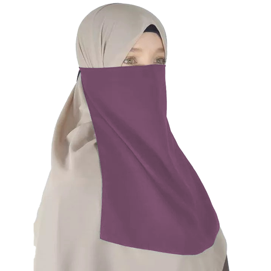 Half Niqab - Purple