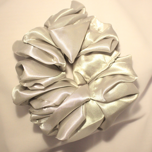 Scrunchie Hair Tie - Silver