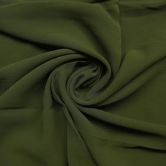 Georgette Hijab – Dark Olive