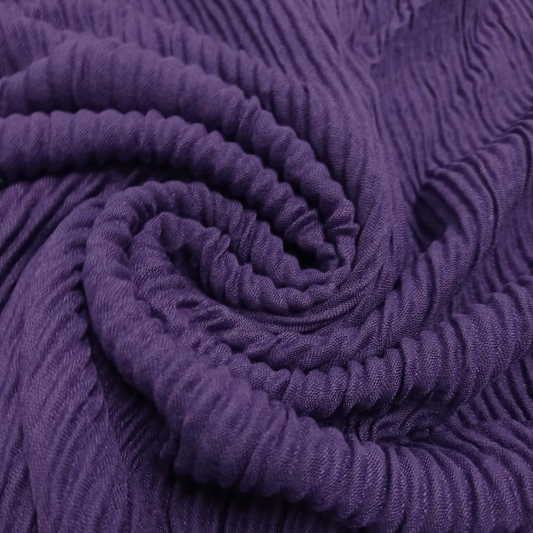 Crinkle Lawn - Dark Purple