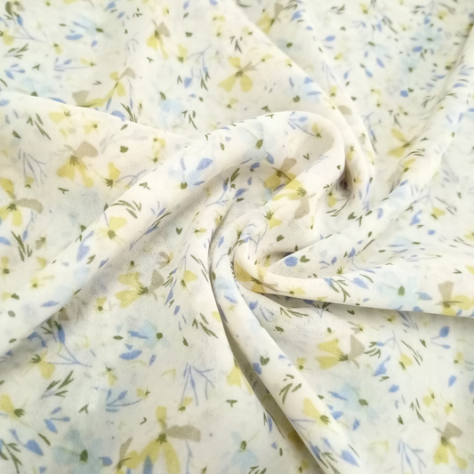 Georgette Printed Hijab - Frost