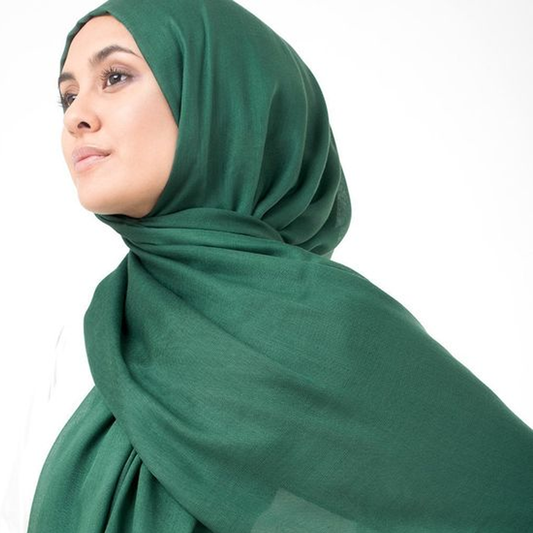 Jersey Hijab - Emerald Green