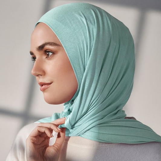 Jersey Hijab - Mint Green