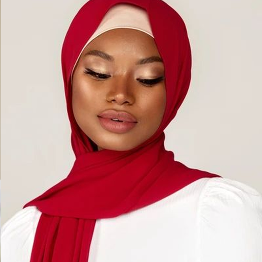 Jersey Hijab - Candy Red