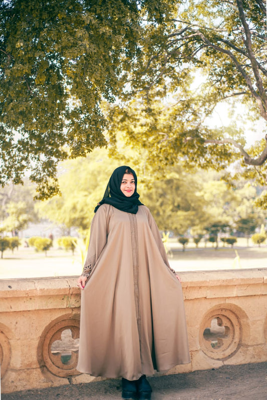 Nida Cutwork sleeves abaya