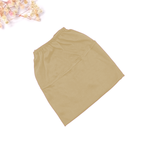 Cucumber Free Size Full Cover Cap- Beige