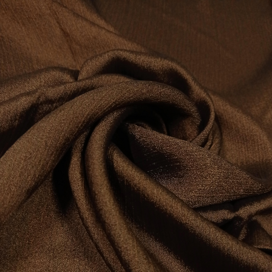 Crinkle Silk Luxe Hijabs – Chestnut Brown