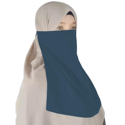 Half Niqab - Navy Blue